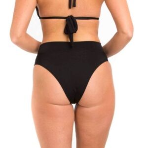 Black High Rise Cheeky Bottom by Tara Grinna - Size 12